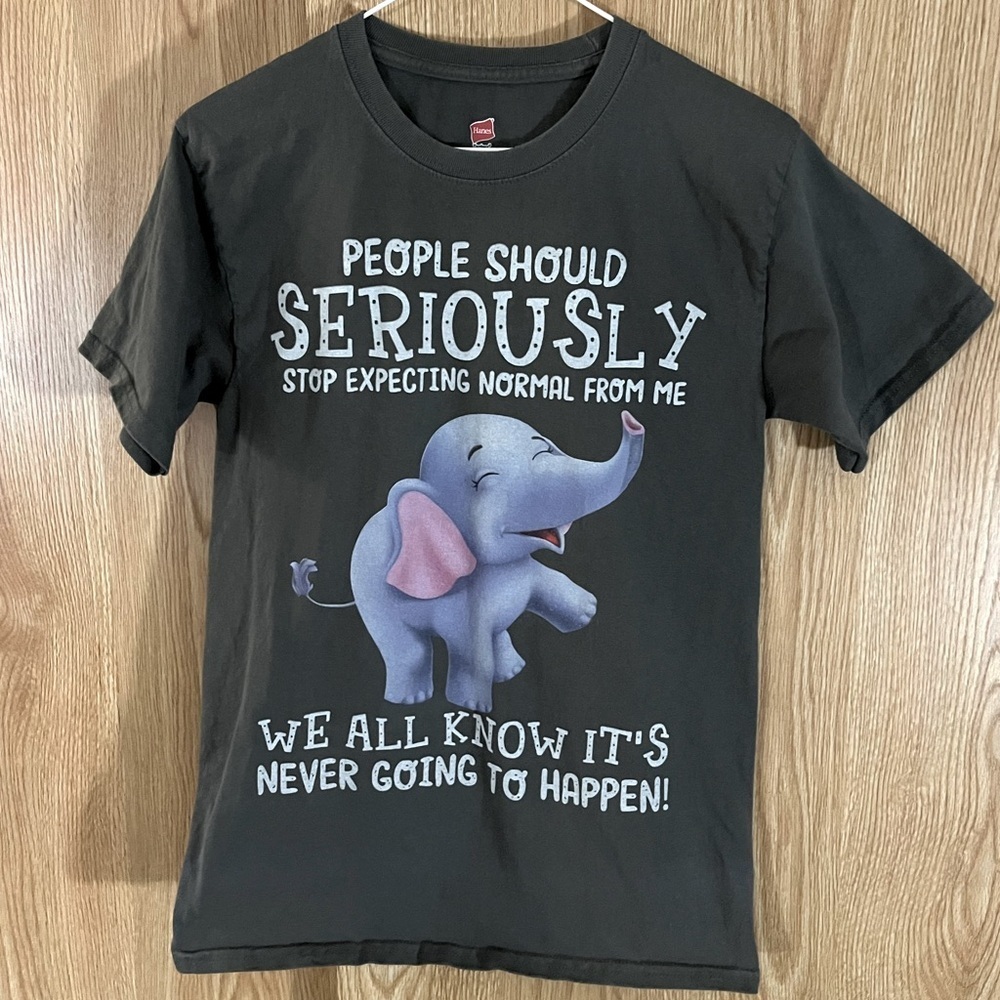 ‘Not Normal’ Dark Gray Crew Tee Top